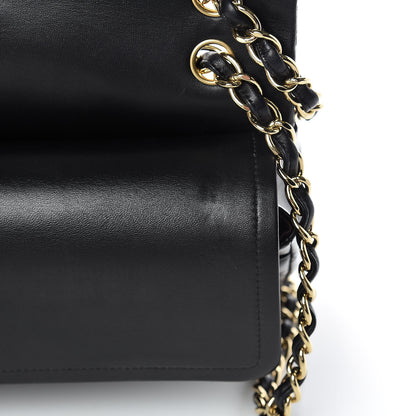 Chanel Lambskin Quilted Jumbo Double Flap Black 17 of 22