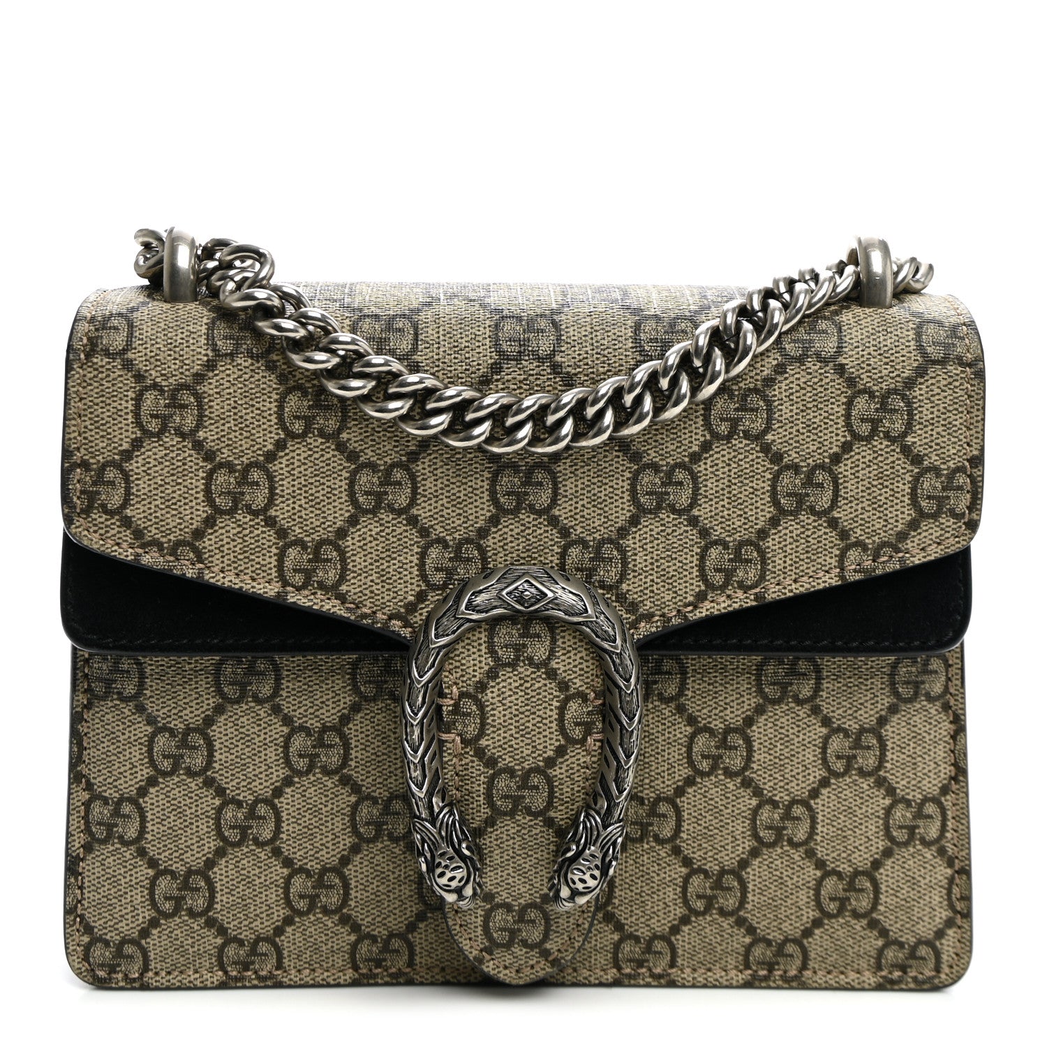 Gucci GG Supreme Monogram Mini Dionysus Shoulder Bag Black 1 of 10