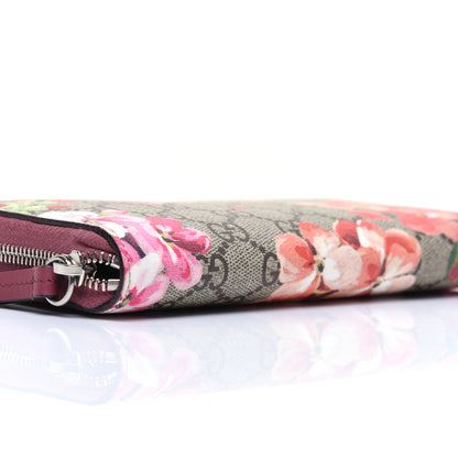 Gucci GG Supreme Monogram Blooms Zip Around Wallet Beige Multicolor Dry Rose 6 of 11