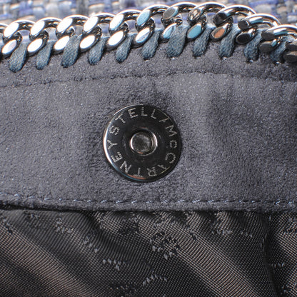 Stella McCartney Woven Boucle Fold Over Falabella Clutch Blue 8 of 9