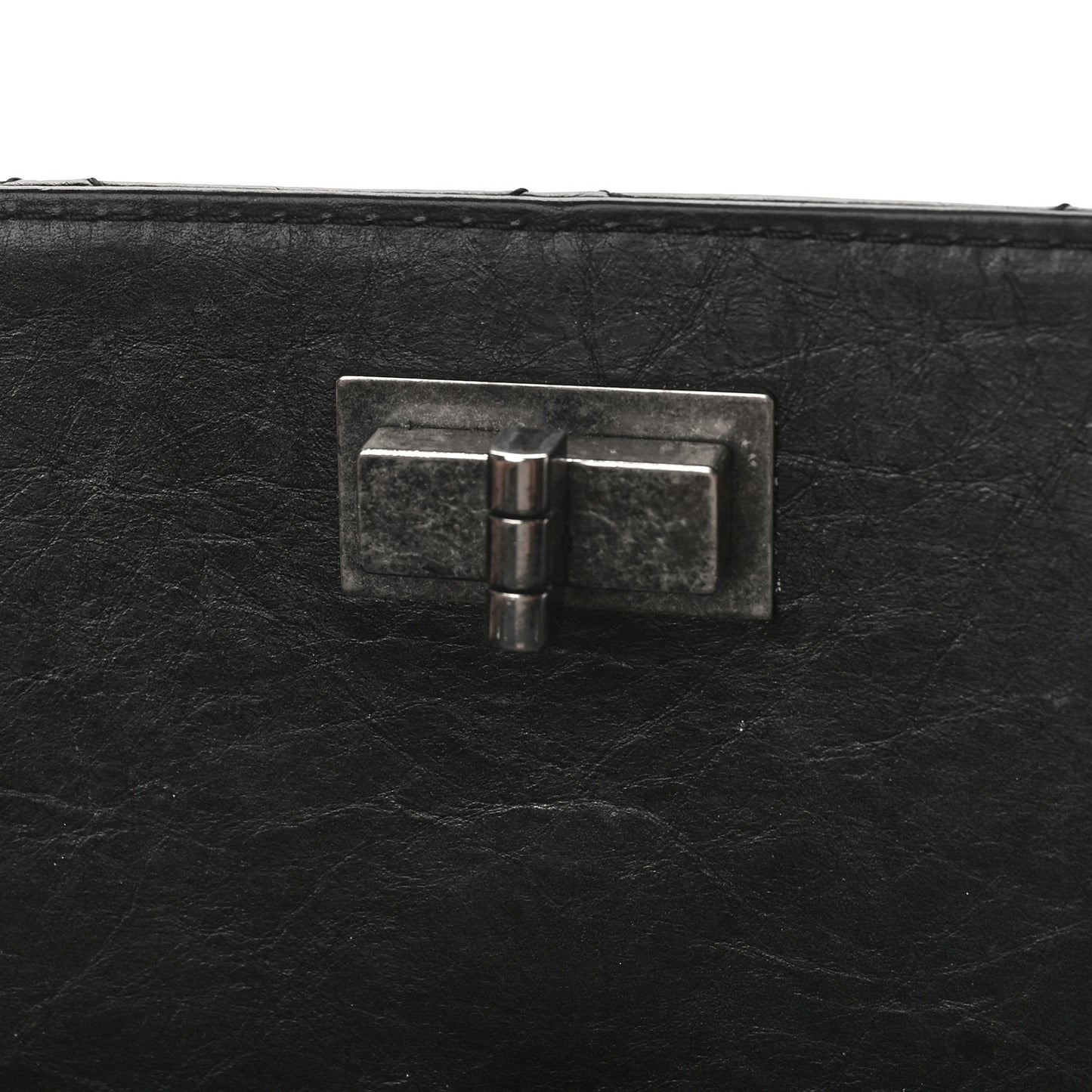 Aged Calfskin Quilted Reissue 2.55 Tote Black