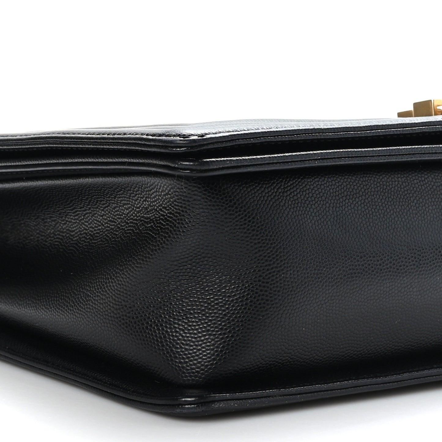 Caviar Quilted Large Boy Flap Black