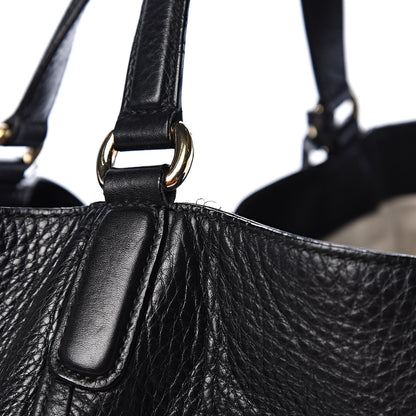 Gucci Pebbled Calfskin Large Soho Shoulder Bag Black 11 of 15