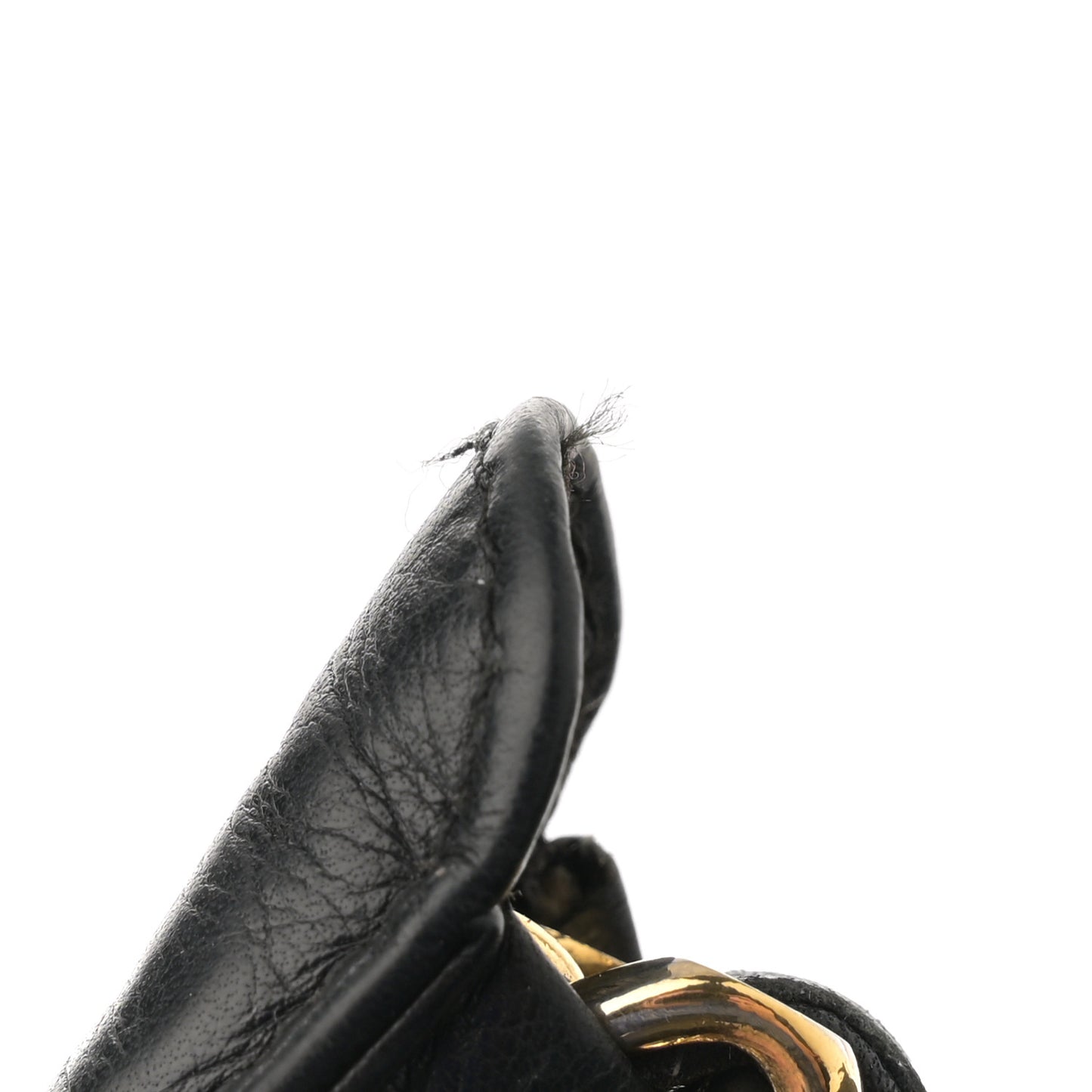Lambskin Quilted Shopping Tote Black