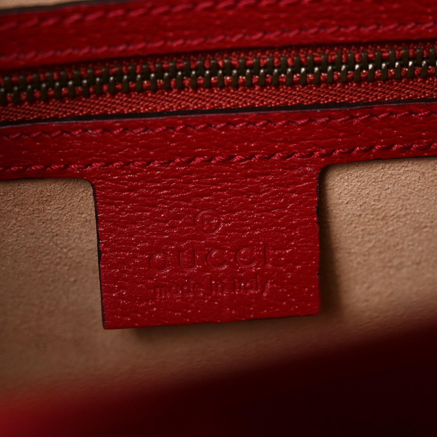 Gucci GG Supreme Monogram Small Queen Margaret Top Handle Bag Red 5 of 9