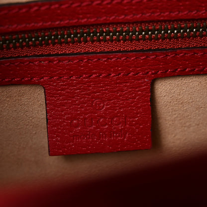 Gucci GG Supreme Monogram Small Queen Margaret Top Handle Bag Red 5 of 9