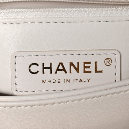 Chanel Caviar Quilted Mini Coco Handle Flap White 6 of 11