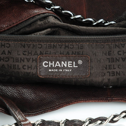 Chanel Distressed Caviar XL Coco Cabas Brown 6 of 7