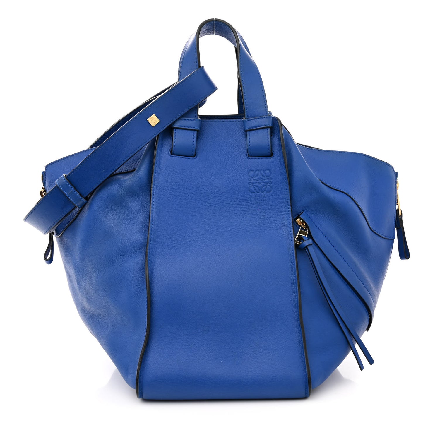 Calfskin Medium Hammock Shoulder Bag Electric Blue