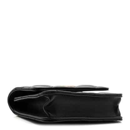 Chanel Lambskin Quilted CC Hook Card Holder Black 4 of 9