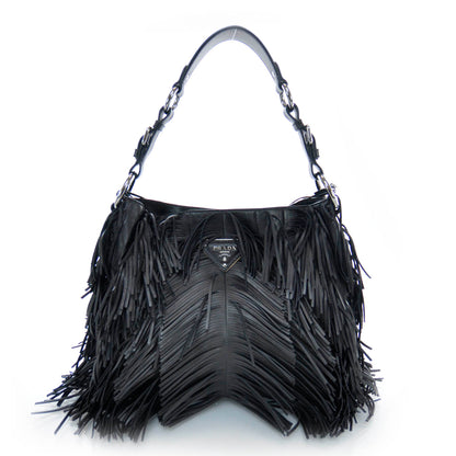 Prada Fringe Hobo Black 1 of 11