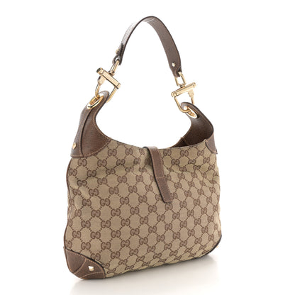 Gucci Monogram Piston Lock Jackie O Hobo Dark Brown 3 of 12