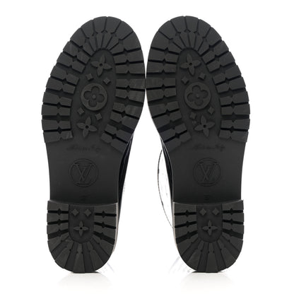 Louis Vuitton Rubber Embossed Monogram Splash Rain Short Boots 37 Black 5 of 9