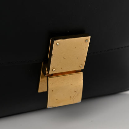 Celine Box Calfskin Medium Classic Box Flap Bag Black 13 of 14
