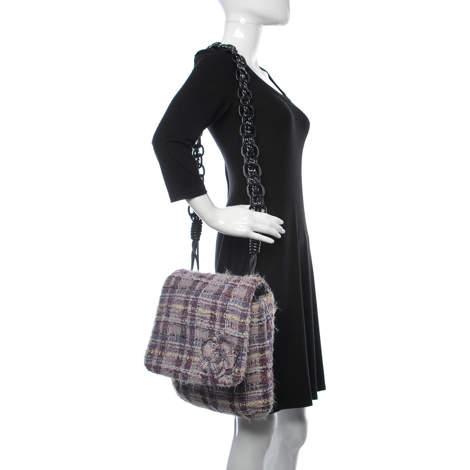 Chanel Tweed Camellia Messenger Multicolor 2 of 10