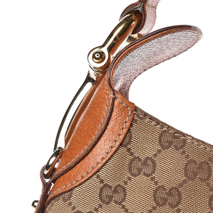 Gucci Monogram Creole Hobo Tobacco 18 of 22