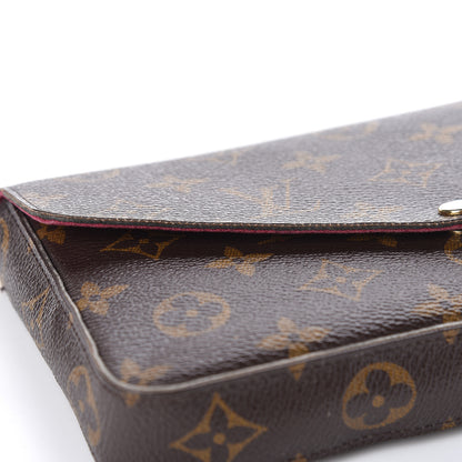 Louis Vuitton Monogram Pochette Felicie Chain Wallet Fuchsia 15 of 17