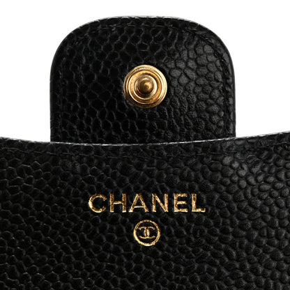 Chanel Caviar Quilted Compact Flap Wallet Black 6 of 8