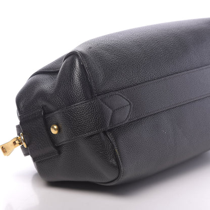 Prada Vitello Daino Satchel Black 13 of 15