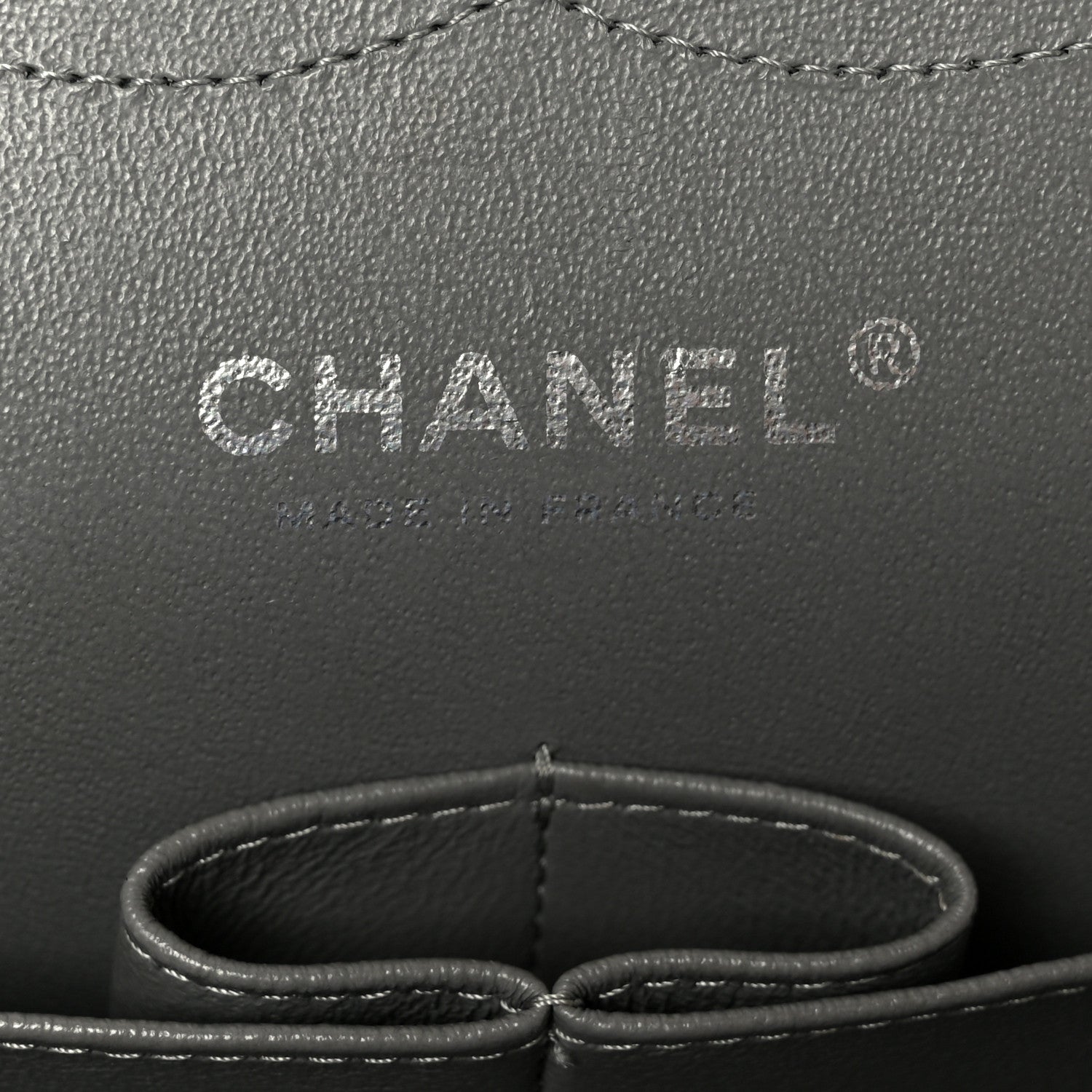 Chanel Caviar Quilted Jumbo Double Flap Grey 6 of 11