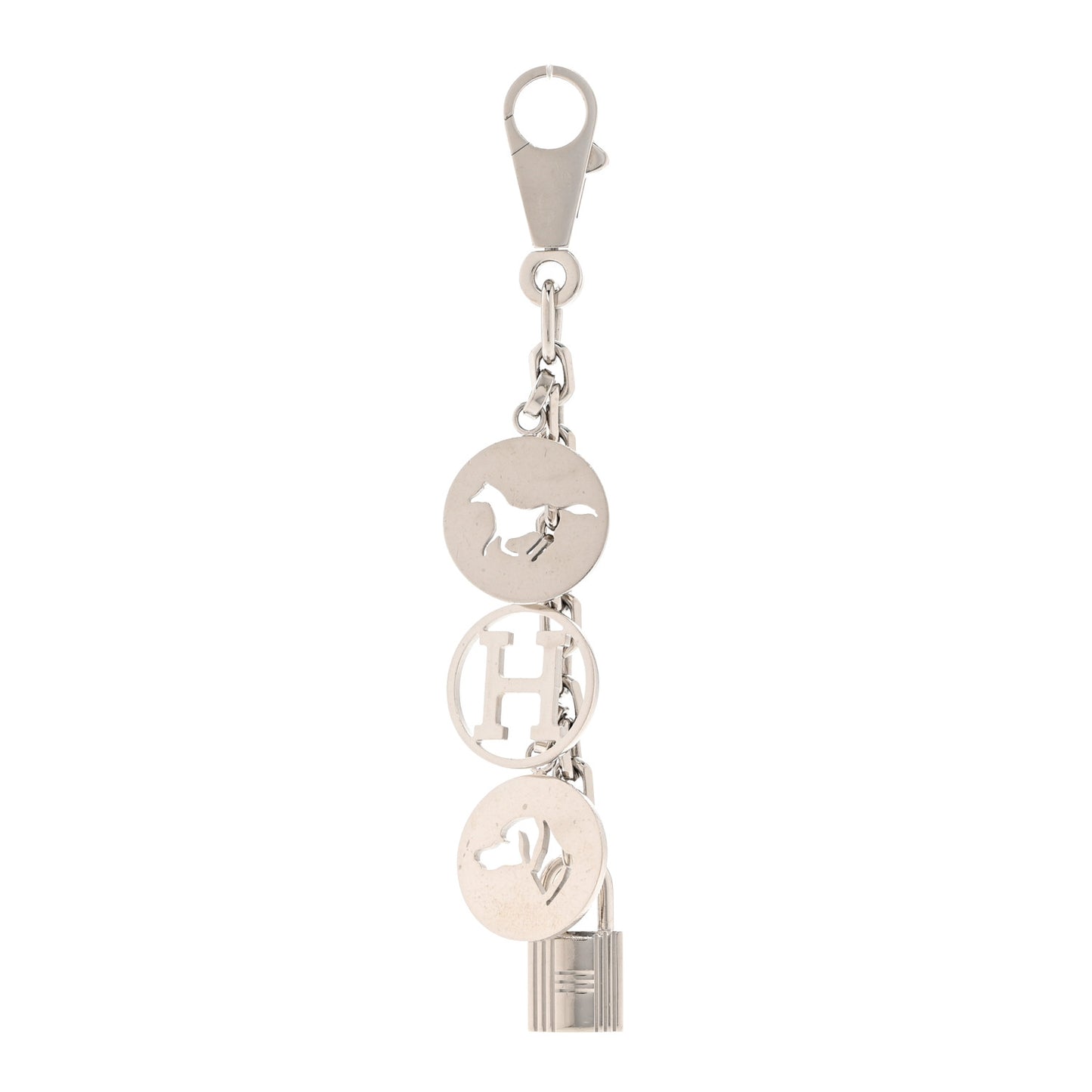 Palladium Breloque Bag Charm Silver