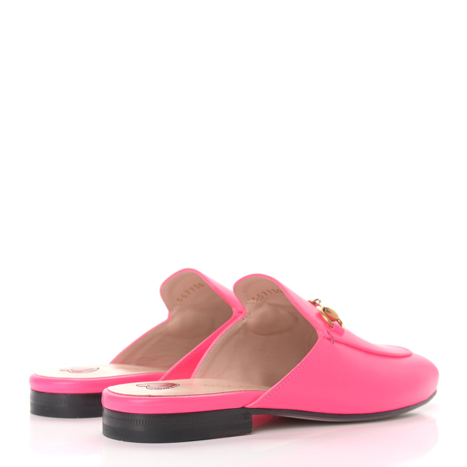 Gucci Calfskin Womens Princetown Slippers 35.5 Fuxia Fluo 4 of 8