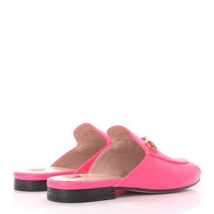 Gucci Calfskin Womens Princetown Slippers 35.5 Fuxia Fluo 4 of 8