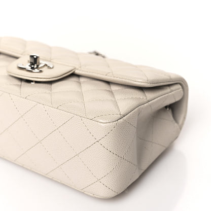 Chanel Caviar Quilted Mini Rectangular Flap Ivory 9 of 11