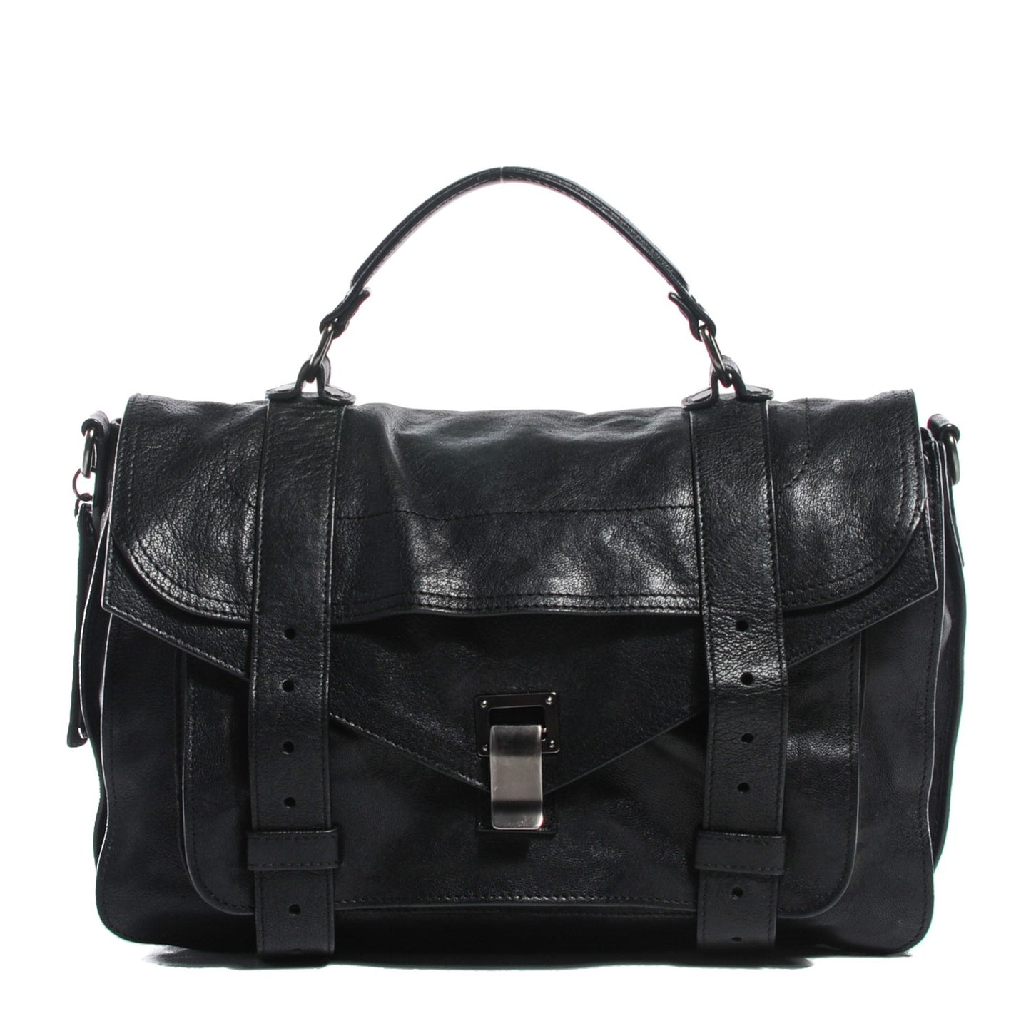 Lambskin Medium PS1 Satchel Black