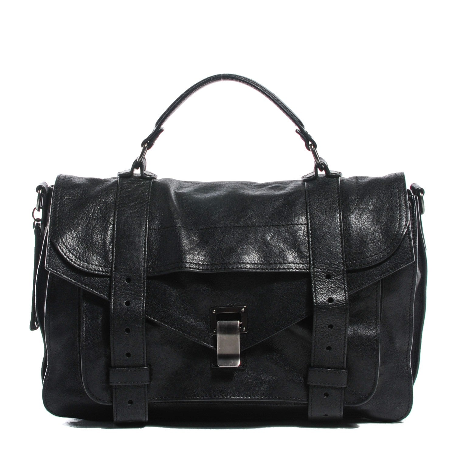 Proenza Schouler Lambskin Medium PS1 Satchel Black 1 of 25