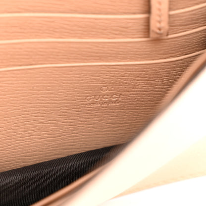 Gucci Textured Calfskin Icon Chain Wallet Pink Apricot 6 of 10
