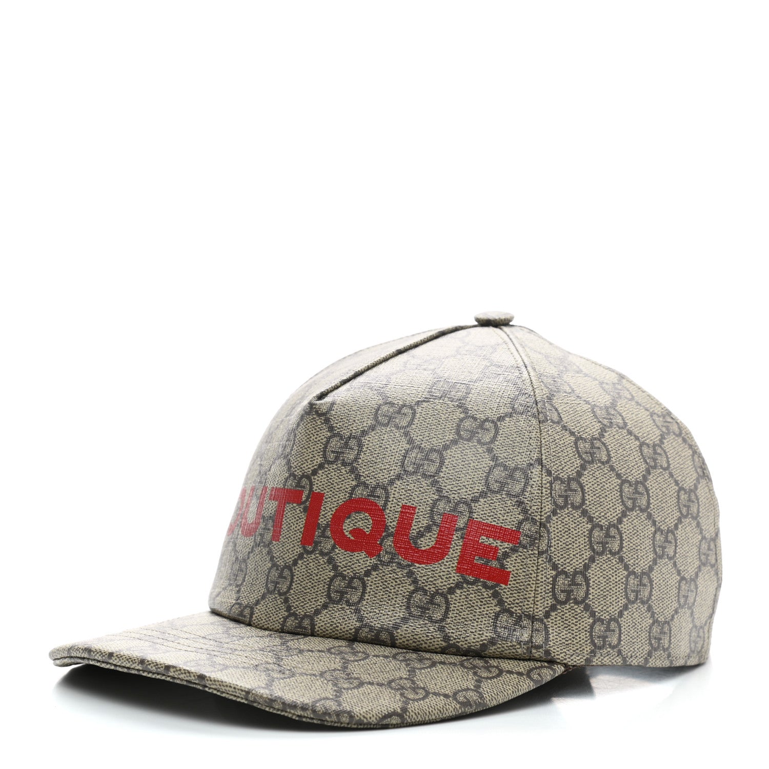 Gucci GG Supreme Monogram Boutique Print Baseball Hat M Beige 1 of 8