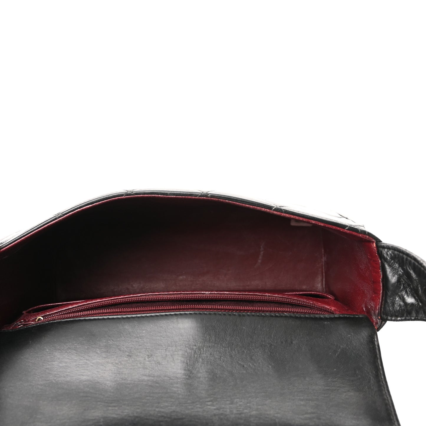 Lambskin Quilted CC Single Flap Shoulder Bag Black