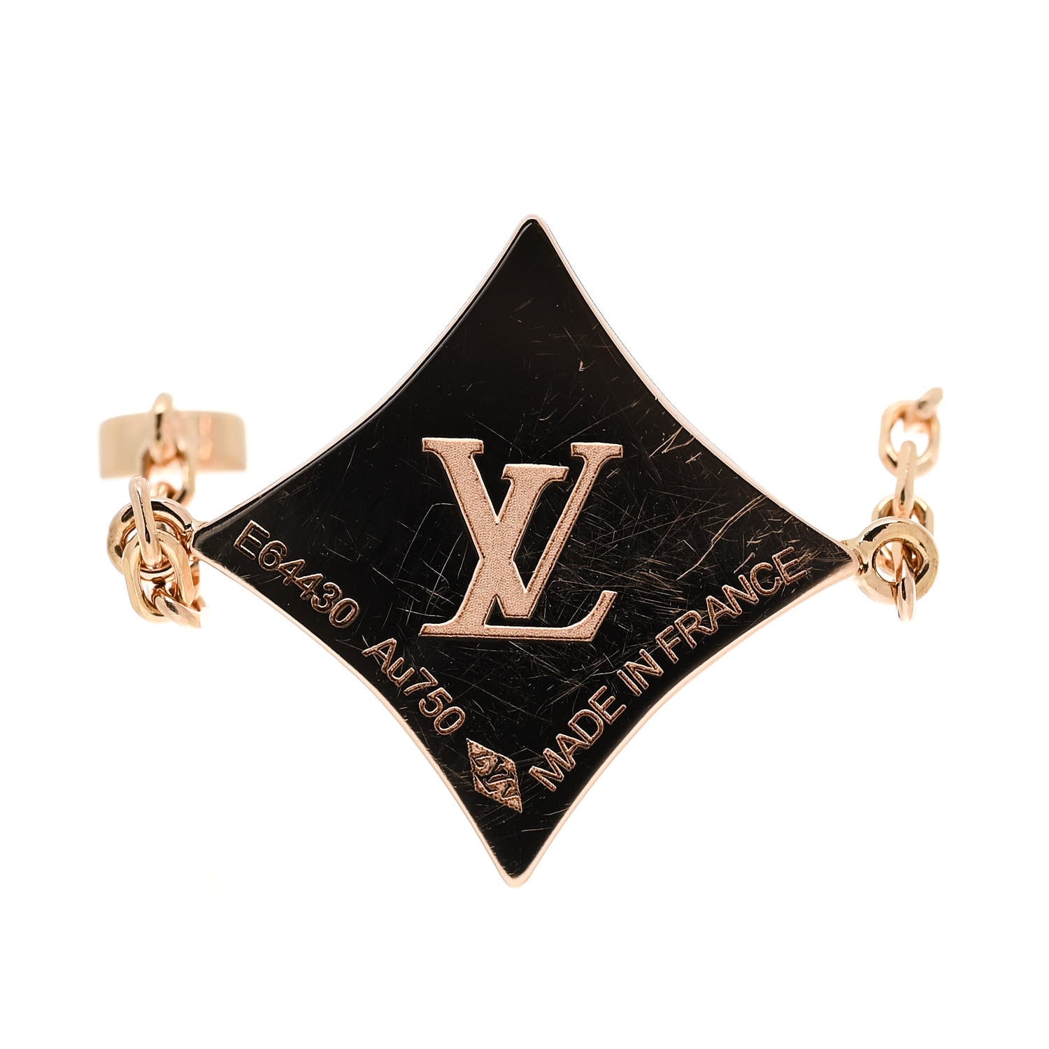 Louis Vuitton 18K Pink Gold Diamond Mother of Pearl Color Blossom BB Star Bracelet 4 of 5