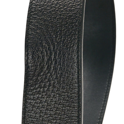 Gucci Textured Dollar Calfskin Double G 40mm Belt 110 44 Black 6 of 6
