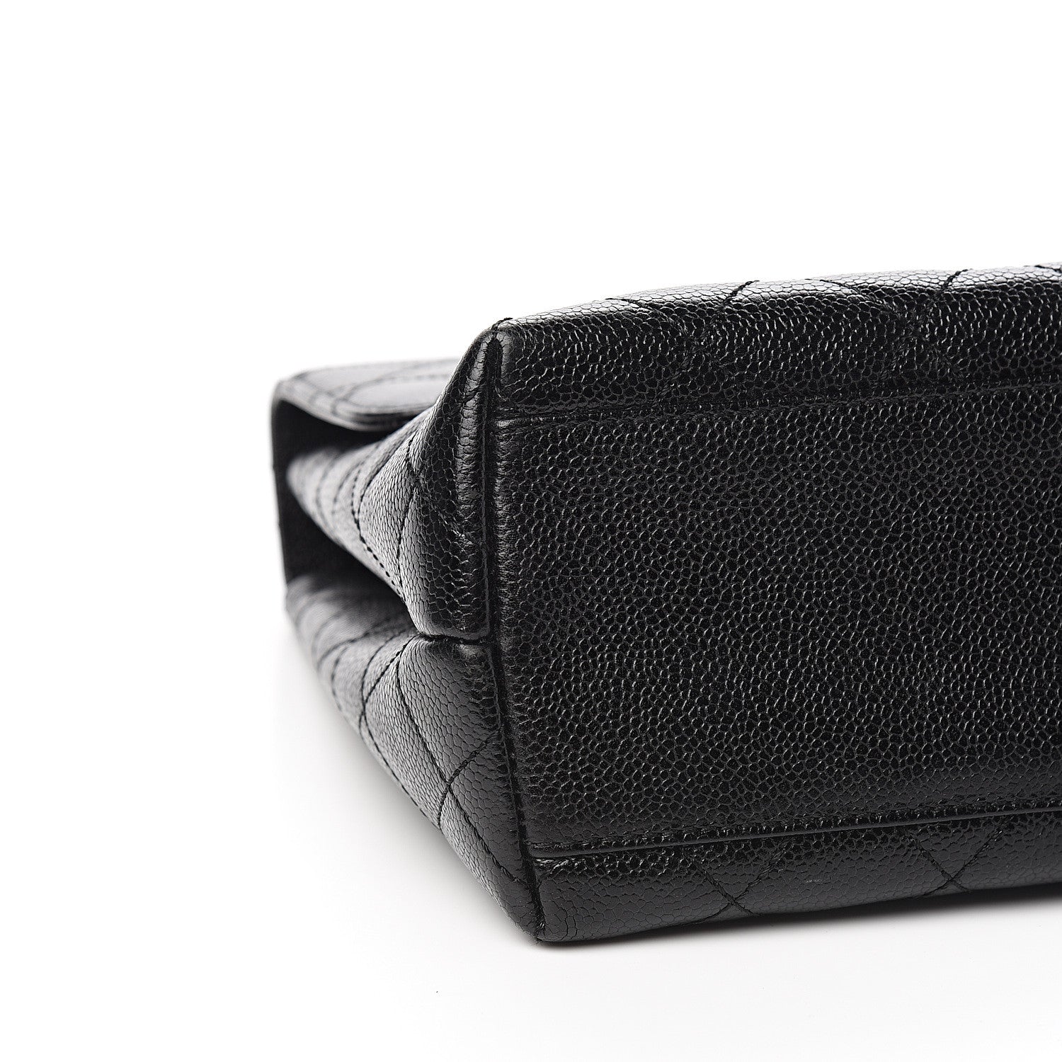 Chanel Caviar Quilted Jumbo Kelly Flap Black 8 of 10