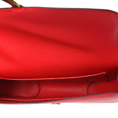 Hermes Epsom Cherche Midi Clutch Rouge Tomate 5 of 9
