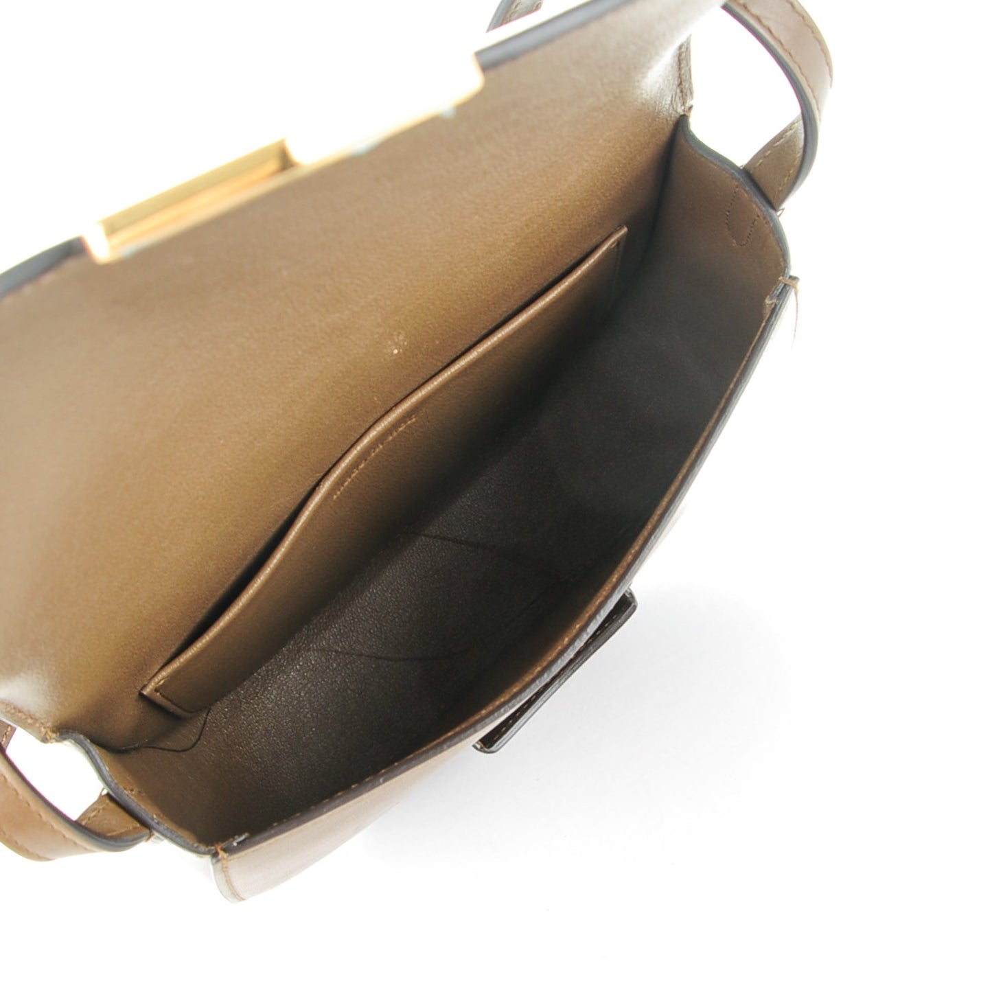 Natural Calfskin Small Trotteur Chestnut