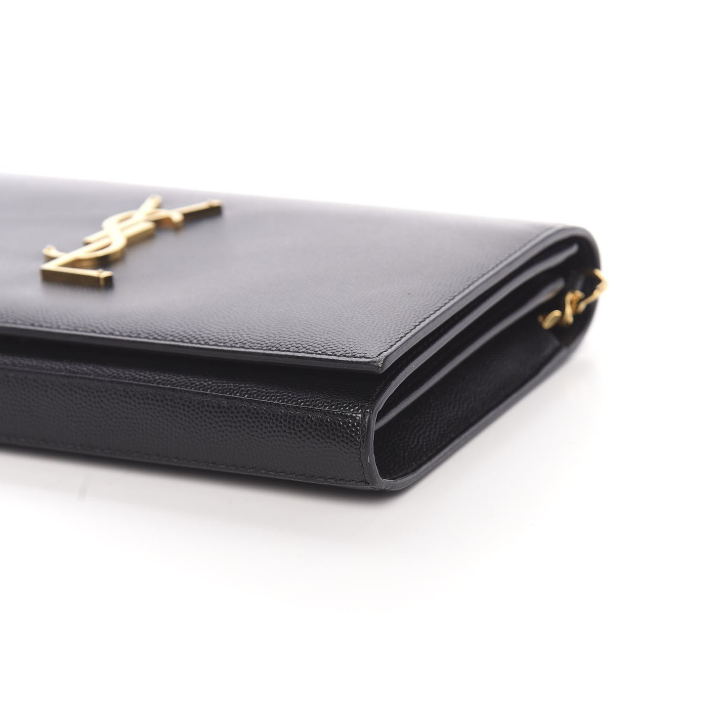 Grain De Poudre Monogram Chain Wallet Black