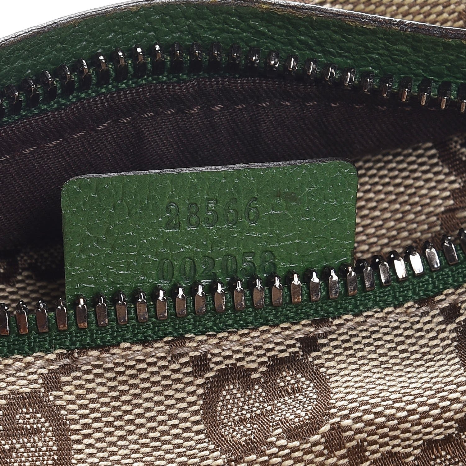Gucci GG Monogram Web Double Pocket Belt Bag Green 7 of 7