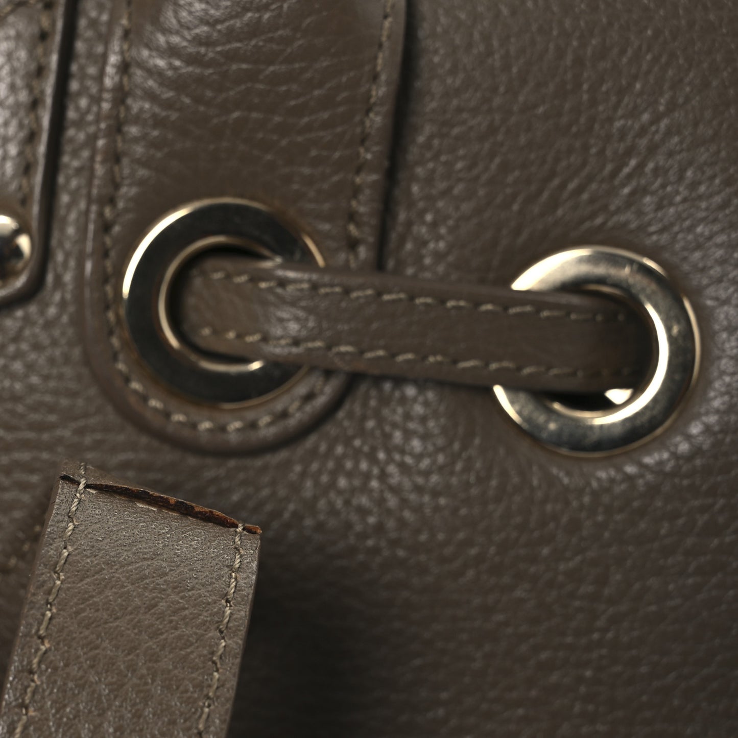 Grainy Calfskin Small Rosalie Satchel Nude