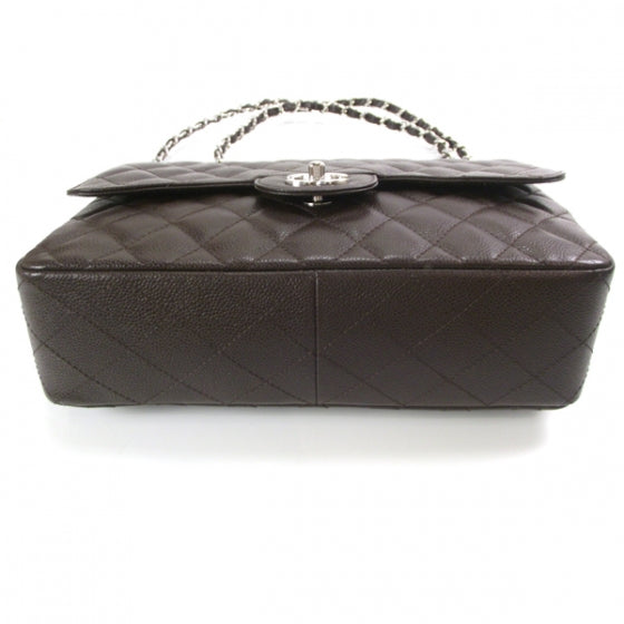Chanel Caviar Jumbo Flap Dark Brown 4 of 14