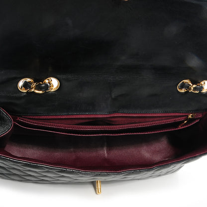 Chanel Lambskin Quilted Jumbo Single Flap Black 5 of 8