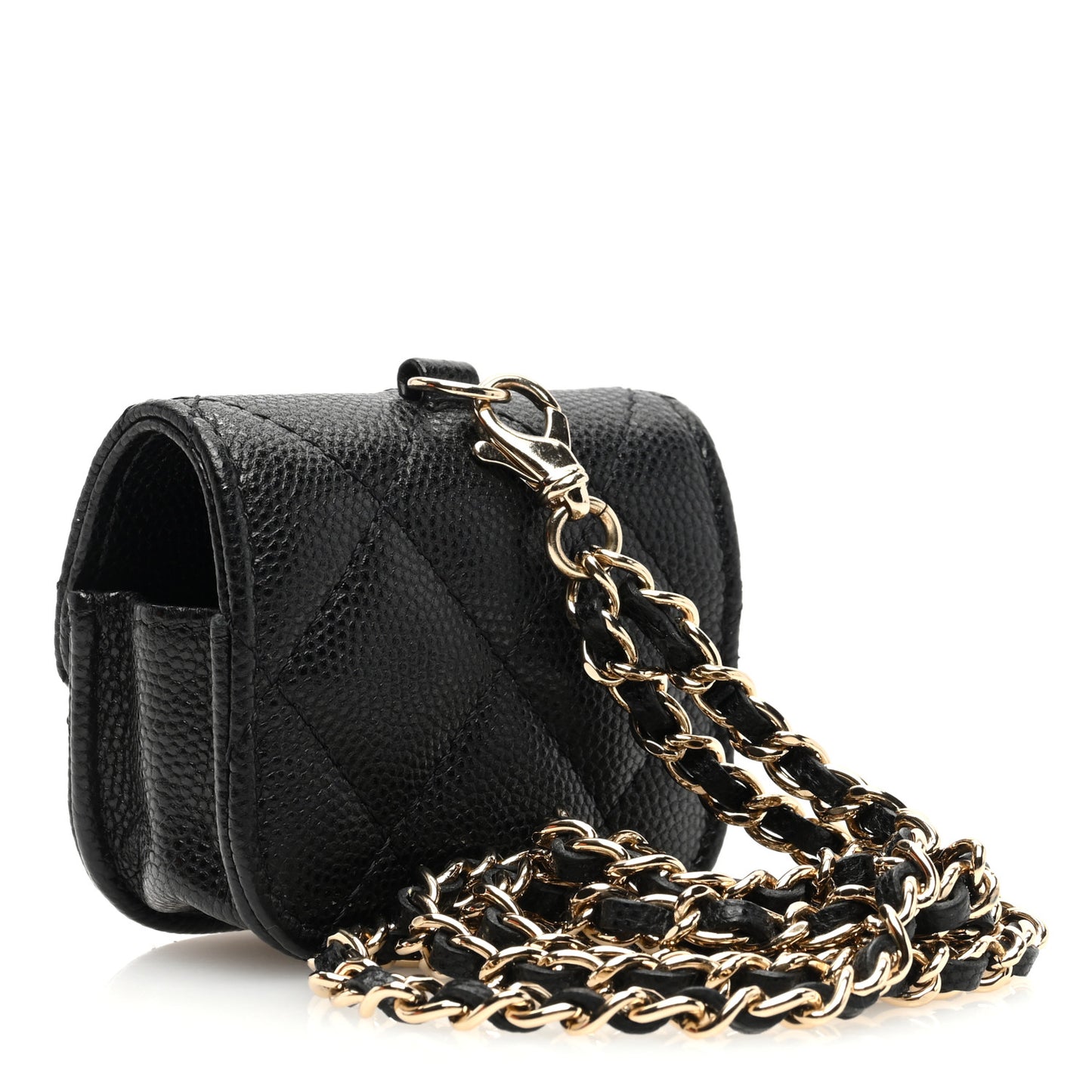 Caviar Quilted Airpods Pro Case Black