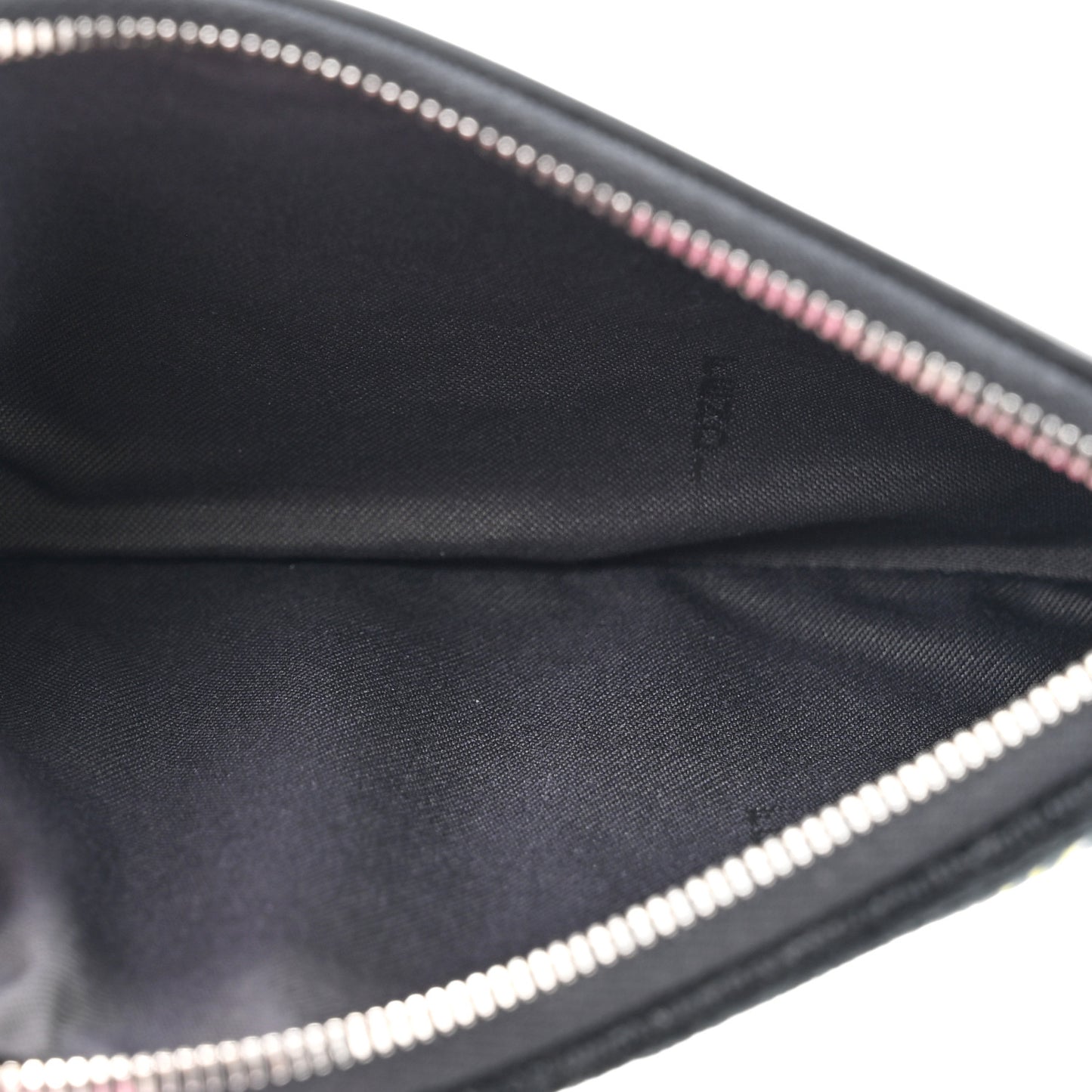 Calfskin Velvet F is Fendi Fun Fair Triplette Pouch Set Multicolor