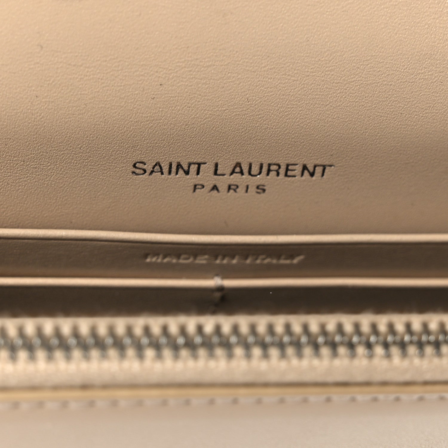 Saint Laurent Smooth Calfskin Classic Monogram Kate Tassel Chain Wallet Nude Powder 5 of 10