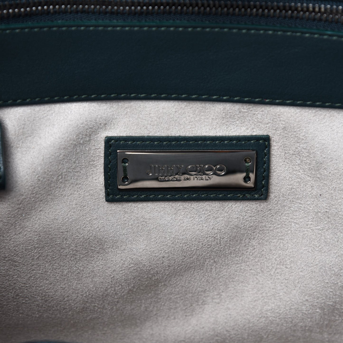 Calfskin Suede Riley Tote Dark Green