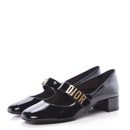 Christian Dior Patent Baby-D Ballet Pumps 37 Black 3 of 8