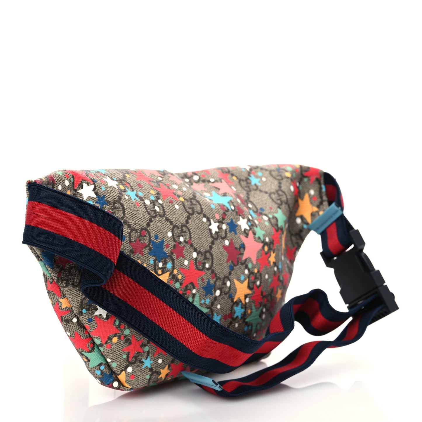 GG Supreme Monogram Web Childrens Star Print Belt Bag Multicolor