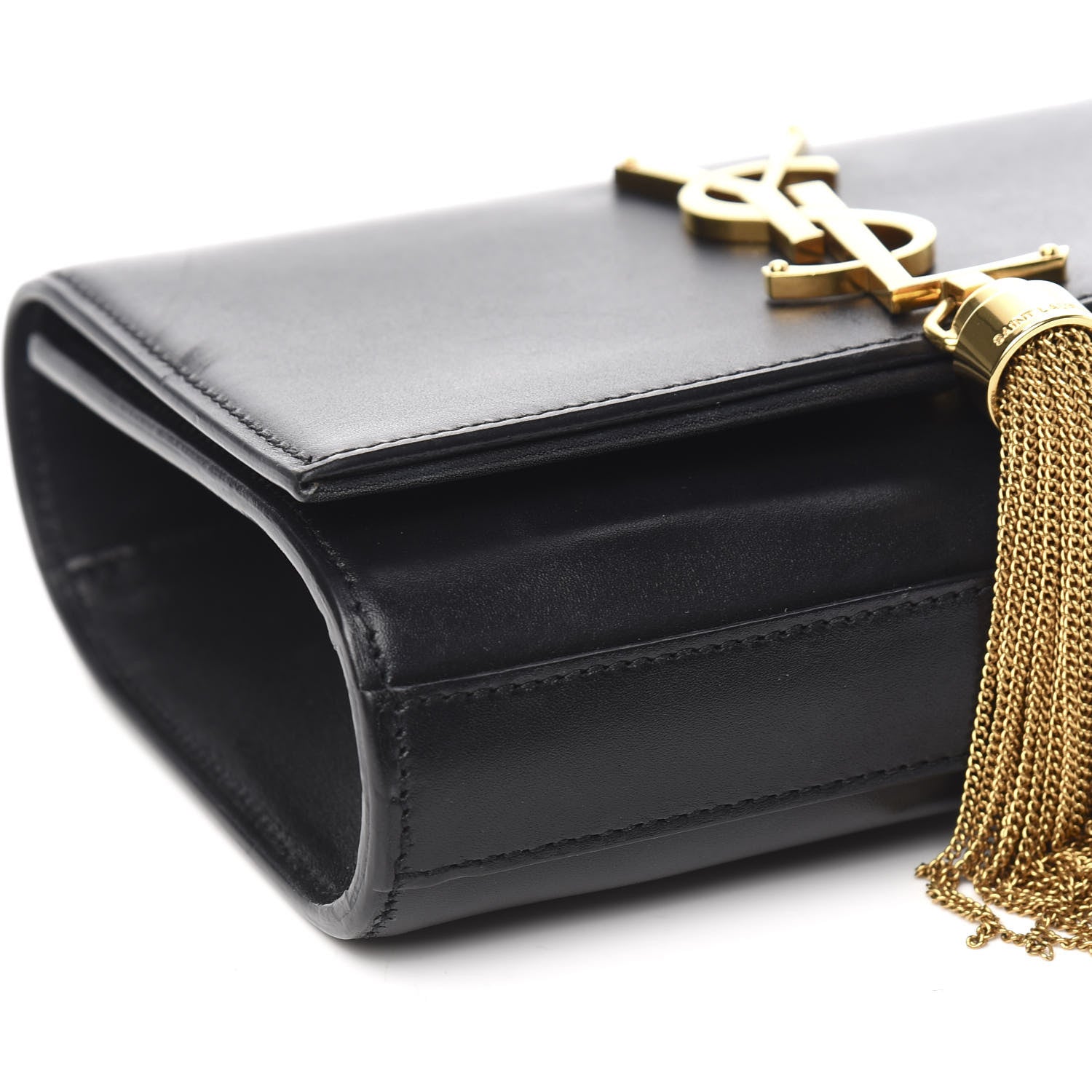 Saint Laurent Calfskin Small Classic Monogram Kate Tassel Satchel Black 6 of 8